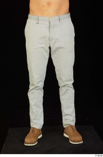 Anatoly brown shoes dressed grey trousers leg lower body 0001.jpg